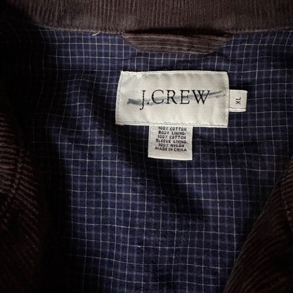 J Crew jacket full zip corduroy brown XL - Picture 13 of 13